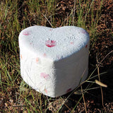 Heart Shaped Biodegradable Cremation Urn for Ashes Outside Small