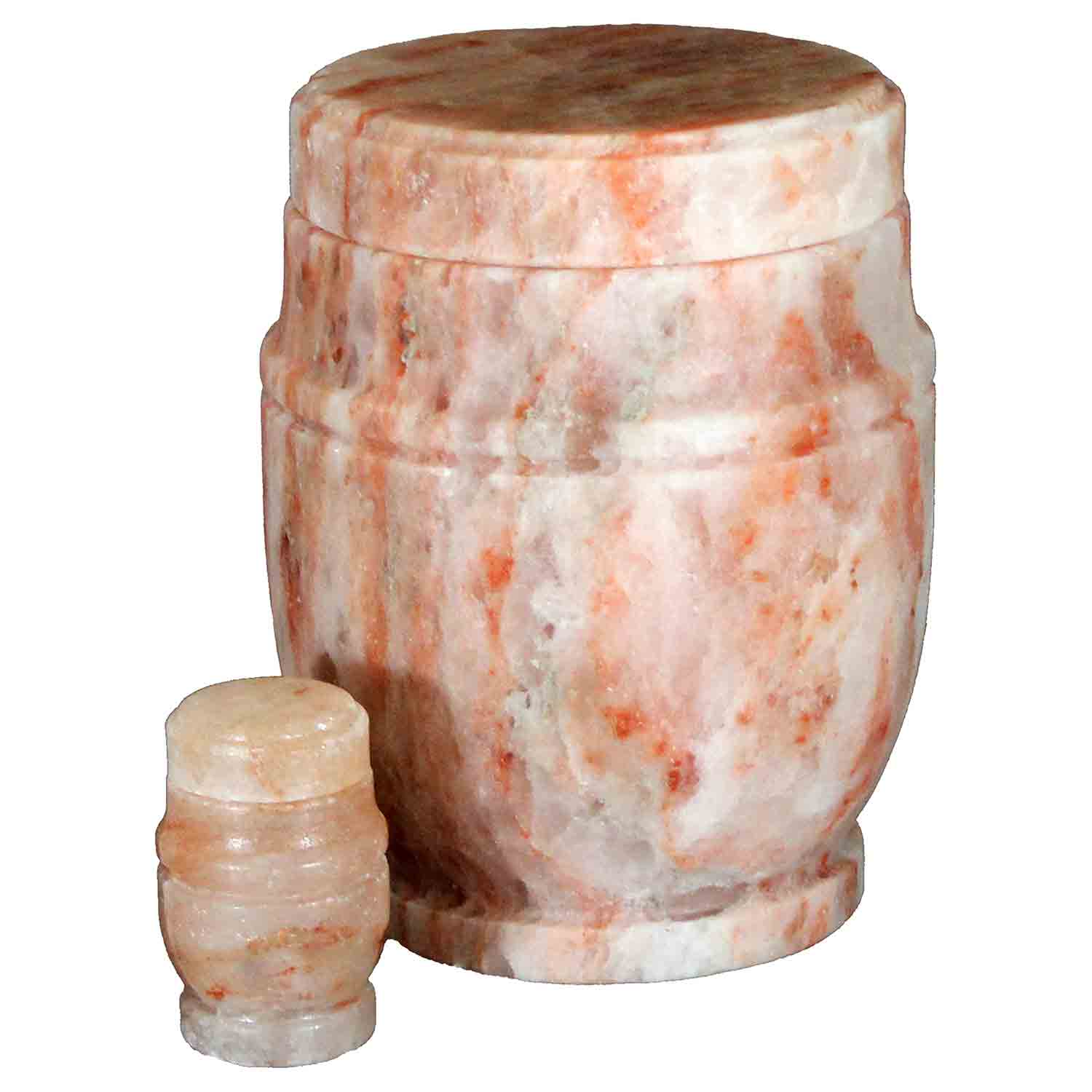 Himalayan Rock Salt Biodegradable Water Urn for Ashes Large and Keepsake