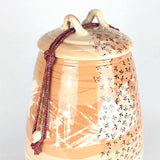 Honey Cremation Urn for Ashes Close up Rotated