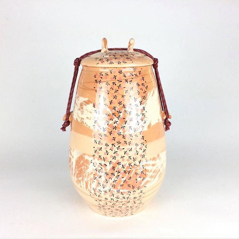 Honey Cremation Urn for Ashes Front View