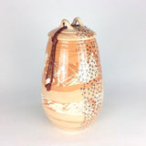 Honey Cremation Urn for Ashes Right View