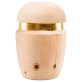Hope Cremation Urn for Ashes in Swiss Pine Wood with Gold Band