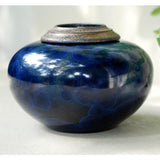 Indigo Cremation Urn for Pets Ashes Right View