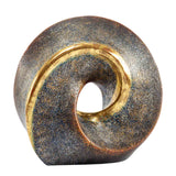 Infinity Cremation Urn for Ashes in Lime Wood with Real Gold Leaf