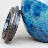 Kyanite Cremation Urn for Ashes - Medium Close up Lid Off