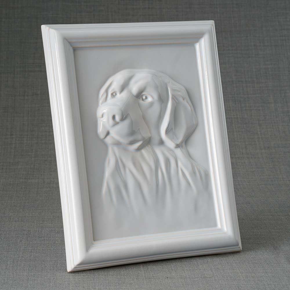 Labrador Pet Urn For Dogs Ashes White Right View