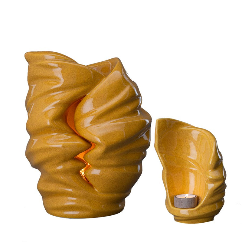 Light Cremation Urn for Ashes and Ashes Keepsake Urn Amber