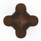 Lotus Cremation Urn for Ashes Pet in Brown Bronze Top View