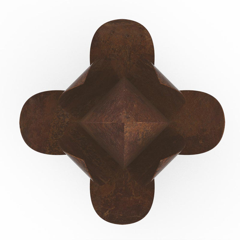 Lotus Cremation Urn for Ashes Pet in Brown Bronze Top View