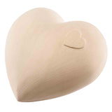 Love Heart Cremation Urn for Ashes Baby in Lime Wood