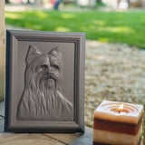    Male Yorkie Dog Urn For Pet Ashes Garden Candles