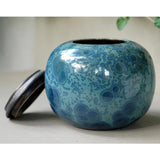 Marine Cremation Urn for Ashes - Medium Lid Off Rotated View