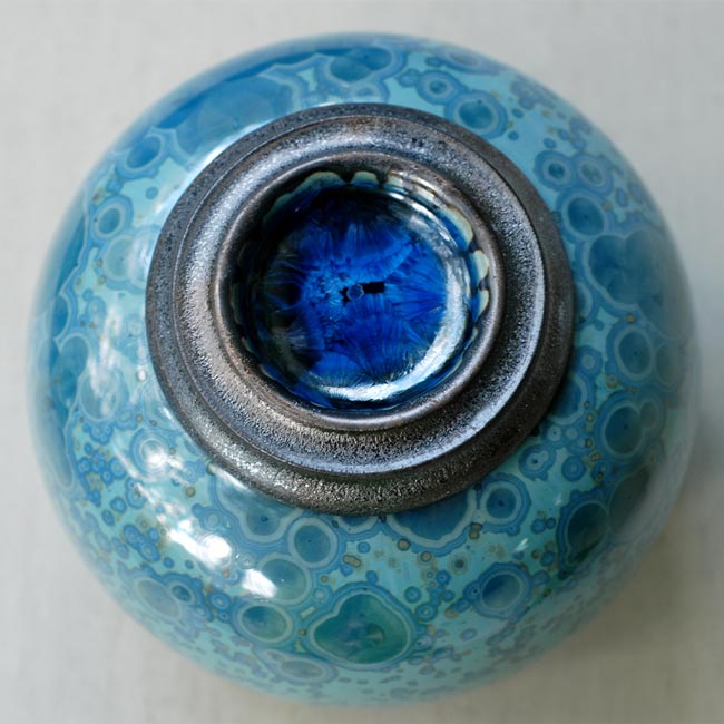 Marine Cremation Urn for Ashes - Medium Top View