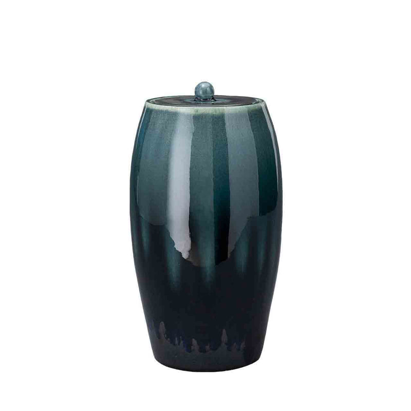 Memory Cremation Urn for Ashes in Green Blend Front Facing