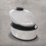 Motorcycle Fuel Tank Cremation Urn for Ashes Grey and Black