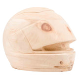 Motorcycle Helmet Cremation Urn for Ashes in Swiss Pine Wood