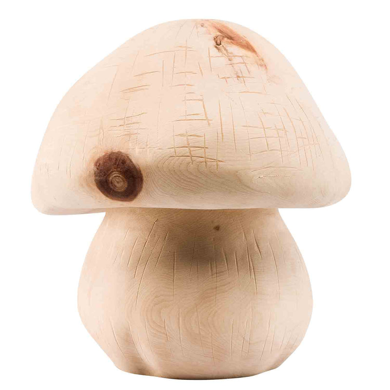Mushroom Keepsake Urn for Ashes in Wood