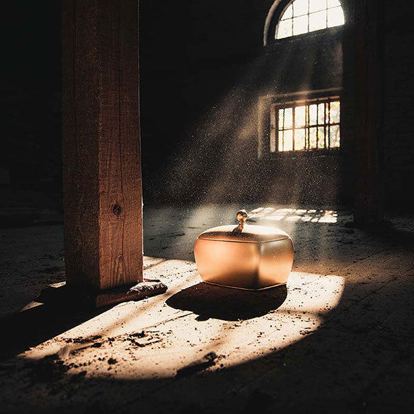 Noble Cremation Urn for Ashes in Window Light