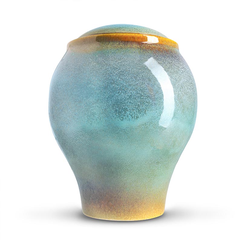 Ocean Blue Classic Cremation Urn for Ashes