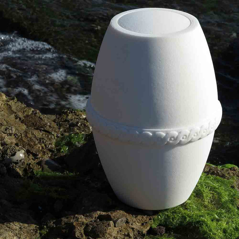 Oceanus Biodegradable Water Urn for Ashes in Salt for Water Burial Outside