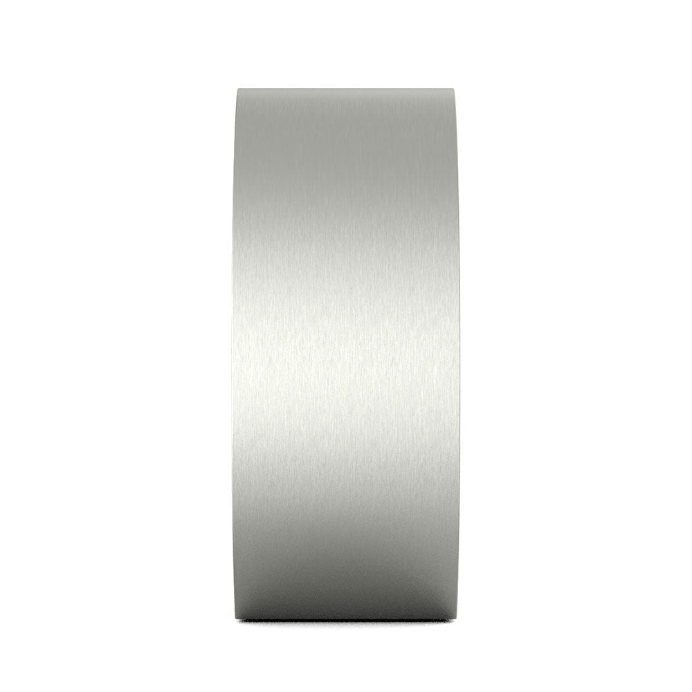 Oval Cremation Urn for Ashes Adult in Stainless Steel Side View