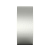 Oval Cremation Urn for Ashes Adult in Stainless Steel Side View