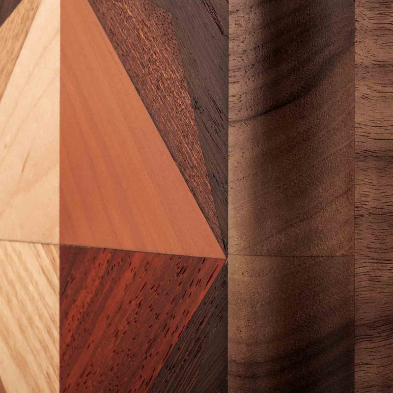 Possibility Cremation Urn for Ashes in Walnut Close Up