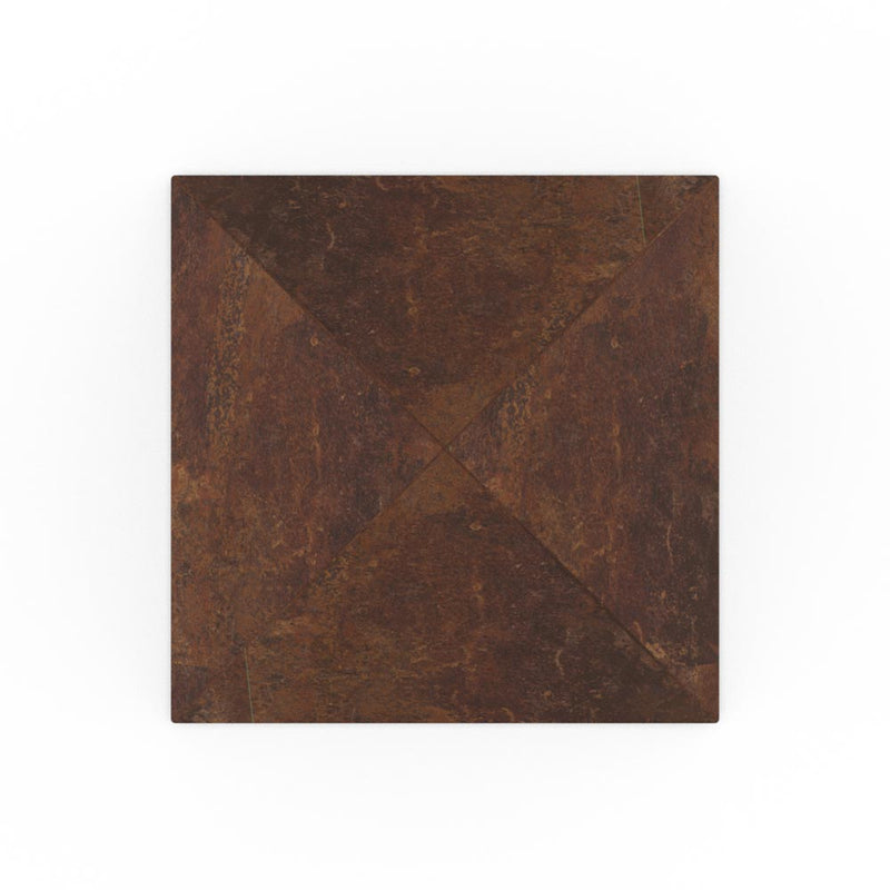 Pyramid Ashes Keepsake Urn in Brown Bronze Top View