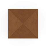 Pyramid Ashes Keepsake Urn in Corten Steel Top View