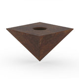 Pyramid Cremation Urn for Ashes Adult in Brown Bronze Bottom View