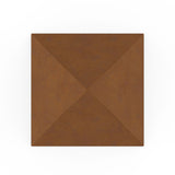 Pyramid Cremation Urn for Ashes Adult in Corten Steel Top View