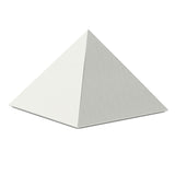 Pyramid Cremation Urn for Ashes Child in Stainless Steel Front View