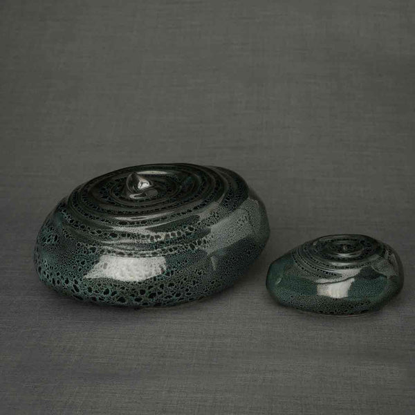 Ripples Cremation Urn and Ashes Keepsake Urn in Black