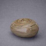Ripples Cremation Urn for Ashes in Brown Turned Left