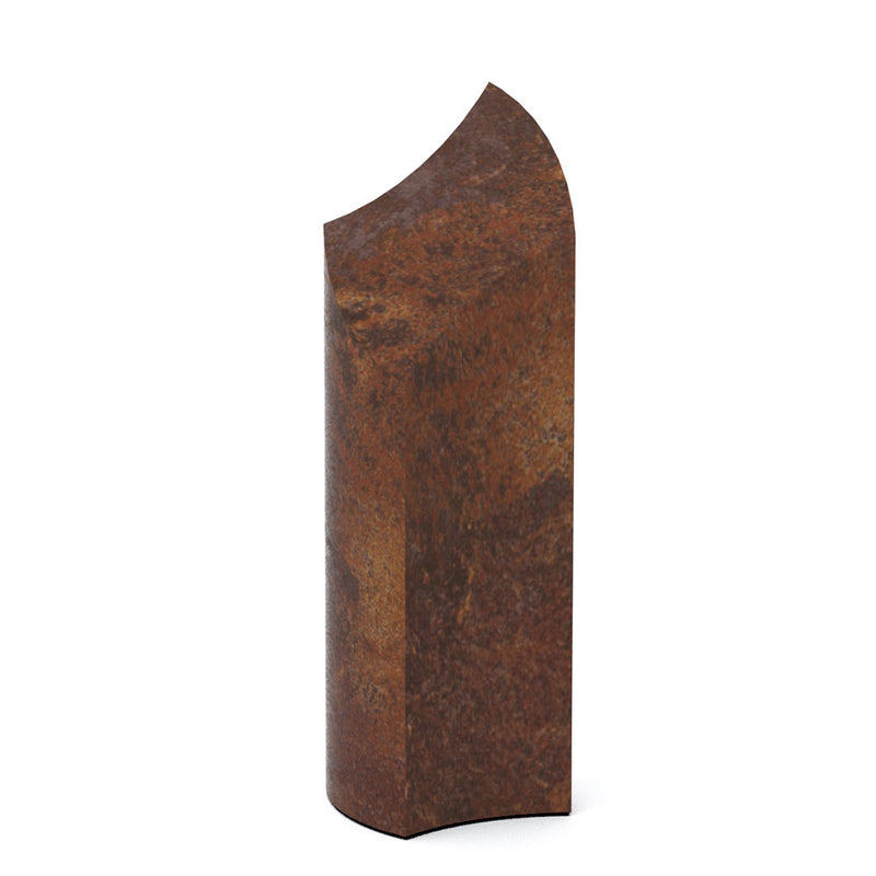 Rise Cremation Urn for Ashes Companion in Brown Bronze Side View