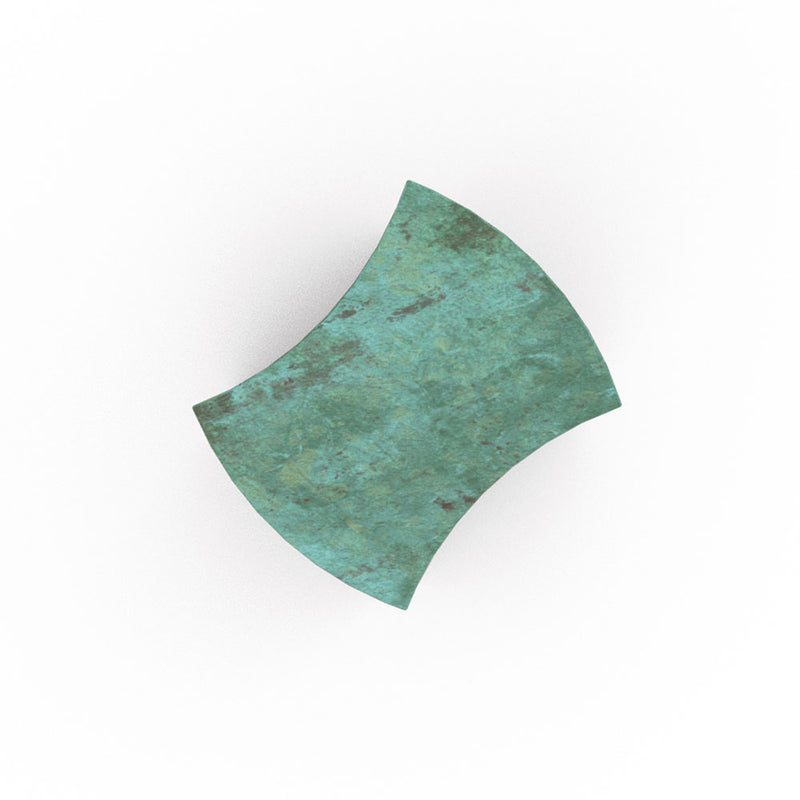 Rise Cremation Urn for Ashes Companion in Green Bronze Top View