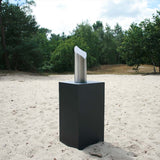 Rise Cremation Urn for Ashes Companion in Stainless Steel in Sand