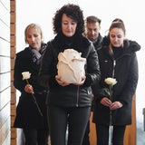 Rose Cremation Urn for Ashes Being Carried