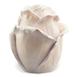 Rose Cremation Urn for Ashes in Lime Wood Painted White