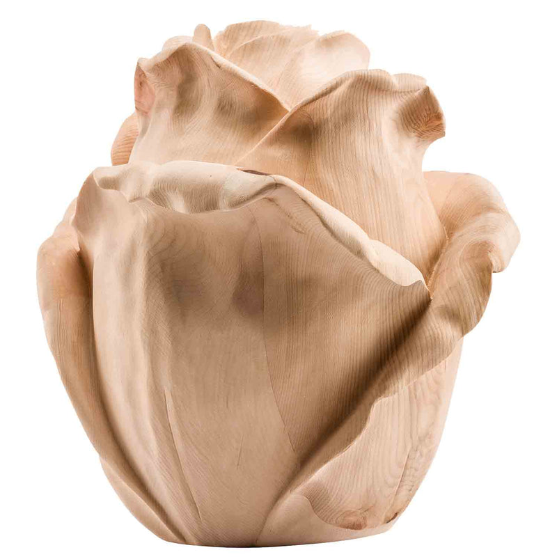 Rose Cremation Urn for Ashes in Swiss Pine Wood