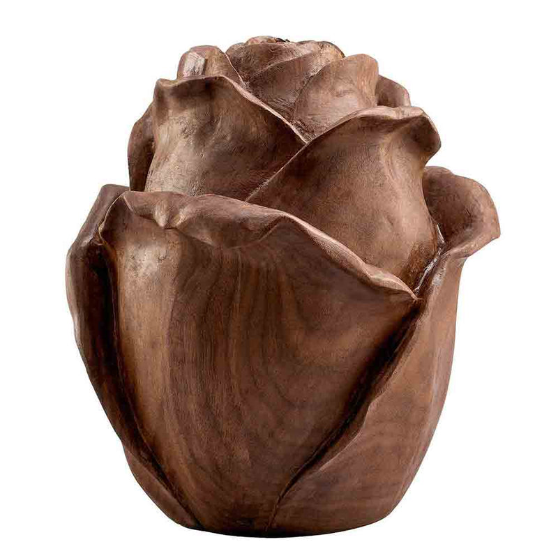 Rose Cremation Urn for Ashes in Walnut Wood