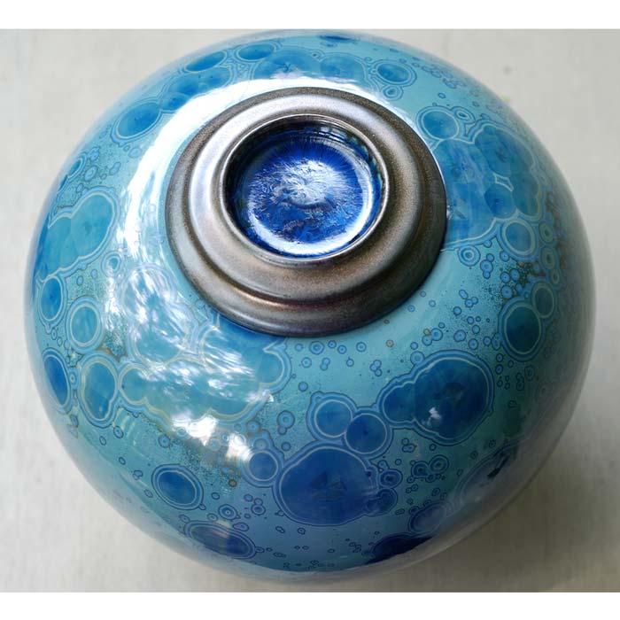 Sapphire Cremation Urn for Ashes Top View