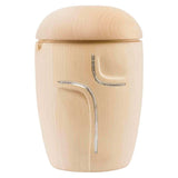 Serenity Cremation Urn for Ashes Large Adult in Spruce Wood in Silver