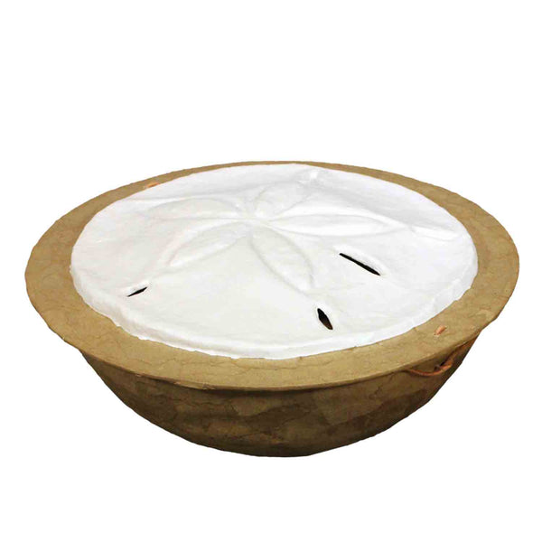Serenity Sand Dollar Biodegradable Water Urn for Ashes Above Angle