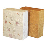 Simplicity EarthUrn Biodegradable Urn for Ashes in Floral White and Wood Grain