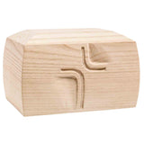 Simply Cross Cremation Urn for Ashes in Ash Wood
