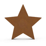 Star Ashes Miniature Keepsake Urn in Corten Steel Front View