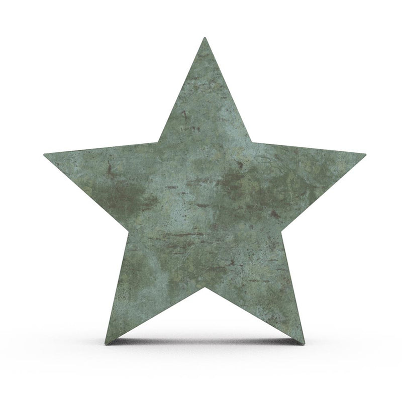 Star Ashes Miniature Keepsake Urn in Green Bronze Front View