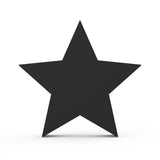 Star Ashes Miniature Keepsake Urn in Matte Black Stainless Steel Front View