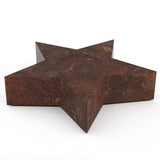 Star Cremation Urn for Ashes Pet in Brown Bronze Bottom View